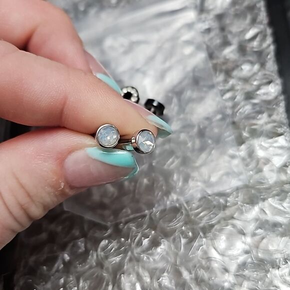 Body jewelry bundle w carry bag 60+ pc lot labret nose ring ear wrist - Picture 14 of 16